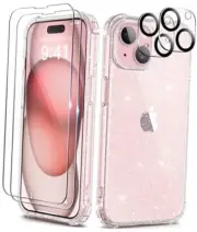 Compatible with iPhone 15 Plus Case For iPhone 15 Plus 6.7 inch A-Glitter Clear