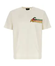 A.P.C. Logo Printed Crewneck T-Shirt S,L,M White
