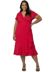 [Something 4 Olivia] Antonia Midi Dress in Red