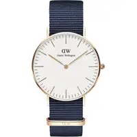 在飛比找森森購物網優惠-【Daniel Wellington】貝斯沃特午夜藍NATO