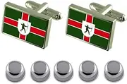 [Select Gifts] Shirt Dress Studs Nottinghamshire County England Flag Cufflinks