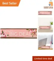 Unique Floral Desk Plate - Sassy Nameplate for Confident Women and Boss Babes