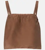 [Velvet] Velvet Andrea cotton and silk voile top AU 16 brown