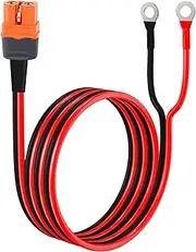 5FT XT60i to O Ring Terminal Cable, XT60i Female to O Ring Connector, Protective XT60i-F Extension Cable, 10 AWG Solar to XT60 Charge Extension Cable for Portable Power Station Solar Generator
