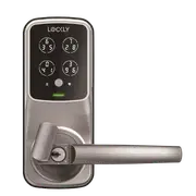 Lockly Secure Pro Latch Edition Door Lock with WiFi Hub (Satin Nickel)