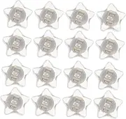 KONTONTY 16pcs Star Design Antislip Silicone Earring Backs Comfortable Stud Earring Stops for Women Pierced Support Pads