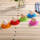 4x Egg Silicone Cups Poachers Poached Cooker Holder Set Cookware Cup Mini Tray