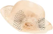 KICHOUSE Outdoor Wide Brim Sun Hat for Women Lightweight Beach Cap with UV Protection Casual Sunshade for Summer Activities Versatile Sun Visor for Travel and Outdoor Use Beige