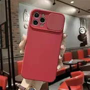 Camera Lens Protection Solid Phone Case for iPhone 13 14 11 12 Pro Max Mini X XR XS Max 7 8 14 Plus Candy Color Soft TPU Cover,R,for iPhone 14Pro MAX