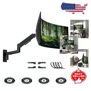 Fully Adjustable VESA Wall Mount for 17-49 Inch Monitors - Sleek Black Design