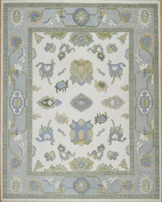 Soft Wool Oushak Rug 9x12 – Handcrafted Turkish Carpet – Timeless Home Decor