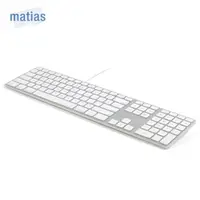 在飛比找momo購物網優惠-【Matias】USB Wired Mac 有線中文長鍵盤-