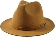 [JANeGWXRUuW] Classic Bowler Hat Men's and Women's British Style Tweed Jazz Bowler Hat for Outdoor