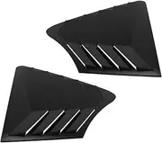 1Pair Car Side Window Louver Shutter Deflector Trim Cover Compatible for Nissan Infiniti Q50 2014-2022 Rear Air Vent Shade Scoop