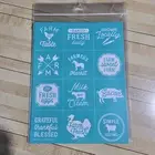 "Locally Grown " Chalk Couture Chalk Transfer Stencil Sz B RETIRED 8.5"x11"