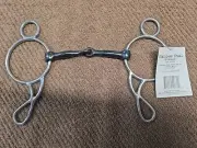 Stainless Wonder Gag Bit SS 5" Snaffle Mouth 7.5" Cheeks