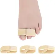 Broken Toe Separator Wrap 4 Pieces Hammer Toe -Toe Straightener, Cushioned Bandages- Elastic Toe/Finger Tape for Overlapping Toes, Sprained, Swollen, Dislocated, Fractured