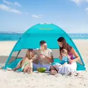 Automatic Pop Up Instant Portable Outdoors Quick Cabana Beach Tent Sun Shelter