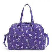 Vera Bradley Grand Traveler Bag Wild Roses Purple NWT Luggage Carry On