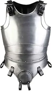 Galahad Steel Cuirass Medieval Knights Breastplate Torso Armour, Silver