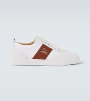 [Christian Louboutin] Christian Louboutin Retero leather and canvas sneakers AU 6 white