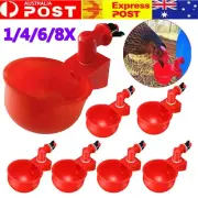 Automatic Chicken Water Cup Waterer Poultry Drinking Bowl Feeder Drinker NPB