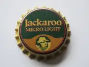 BEER Bottle Crown Cap ~ EVANSVILLE Brewing Assn Jackaroo Light ~ INDIANA, CLOSED