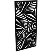 ProtectorAl 300-1200w x 1201-2400h Satin Black/Gloss Black Jungle Unframed Composite Deco Panel
