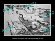 OLD 8x6 HISTORIC PHOTO OF MAITLAND NSW AERIAL VIEW OF TOWN FLOODING c1925 1