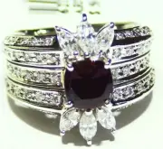 GIA Certified 2.31CT Platinum Natural Brazilian Alexandrite Diamond Vintage Ring