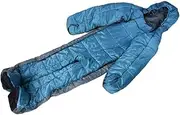 Sleeping Bag, Adult Wearable Sleeping Bag Suit for Camping Standing Full Body Sleeping Wear for Travel Outdoor Hiking Ergonomisk Zipper Design，