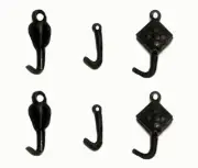 HOOKS Variety Pack of hooks for cranes ships and more O Scale Painted set