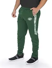 Zubaz Officially Licensed NFL Men's Track Pant with Static Half Panels
