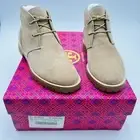 Tory Burch Chukka Boots Westbury Ankle Light Camel Lace Up Suede Leather Sz 5