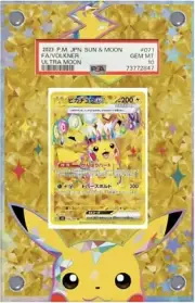 Pikachu Ex 247/191 - 236/187 Gold Rare PSA Graded Extended Art Card Display Case