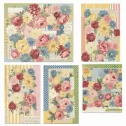 Spring Floral Flowers Decoupage Rice Paper For Ornament-Wood Art A4 1 Sheet