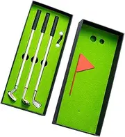 Generic Golf Pen Set Mini Desktop Golf Ball Pen for Men Women Adults