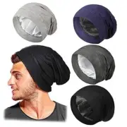 4 Pieces Hair Bonnet for Men Silk Satin Sleep Cap Medium (4 Count) Multi-colors