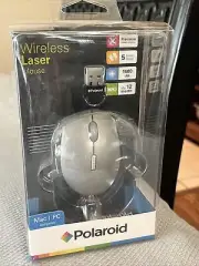 Polaroid Wireless Laser Mouse Mac PC Brand New