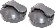 Nutribullet Blender Flip Top To-go Lid - Compatible with Nutribullet 600w & 900wAccessories & Replacement Parts (Pack of 2, Grey)