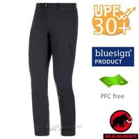 【瑞士 MAMMUT 長毛象】Hiking Pants 女新款 彈性透氣休閒運動長褲(UPF30抗UV).輕量機能登山健行褲/DWR 防潑水/1022-00430-0001 黑