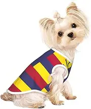 Flag of the Kingdom of Hawaii print Dog Shirts for Small Dogs Stretchy T-Shirts Lightweight Tank Top Sleeveless Striped Vest