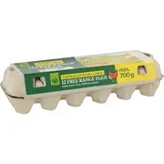 Woolworths 12 x-Large Free Range Eggs 700g