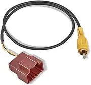 RED WOLF Reverse Camera Retention Wire Harness w/RCA Plug for 2006-up GM GMC Yukon Chevy Suburban Factory Backup Camera Install Aftermarket Radio Stereo RWGM1488 Wire Connector