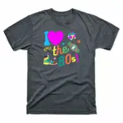 Party love 80's The Tee Top Cotton Men's T-Shirt 80's Gift Funny I Costume