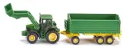 John Deere & Front Loader Trailer - 1:87 Scale - Toy Vehicle