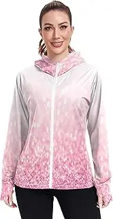 [Caihoyu] Hoodies Women with Thumb Holes Workout Shirts UPF 50+ Plain Sweatshirt Women Athletic Jacket Women Hiking