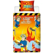 Fireman Sam Flames Single Quilt Cover