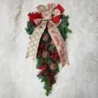 Half Face Tree Christmas Door Wreath Red Berries Wreath Christmas Gifts