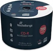MediaRange CD-R 700MB|80min 52x Write Speed 50 Cake Box
